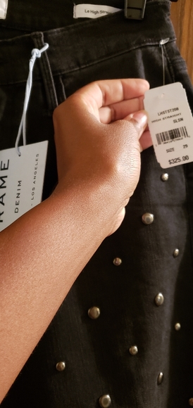 Black studded Frame jeans - Picture 2 of 6